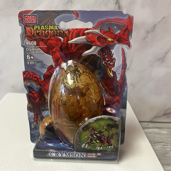 Mega Bloks Other - NIP Mega Bloks Plasma Dragons #9608 Crymson Vulcan Fire 2005
